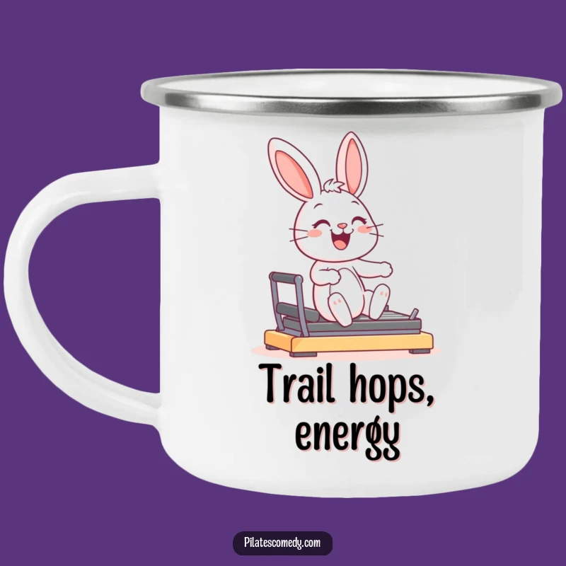 Funny Bunny Camping Mug: Joyful Graceful Character for Outdoors