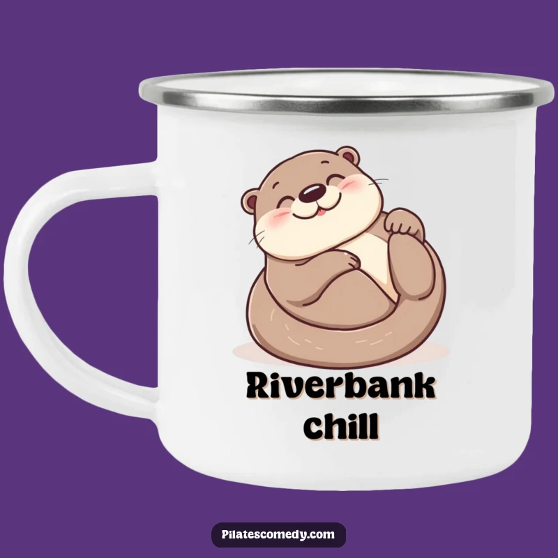 Funny Otter Campfire Mug: Durable & Joyful Animal Design, Great Funny Gift