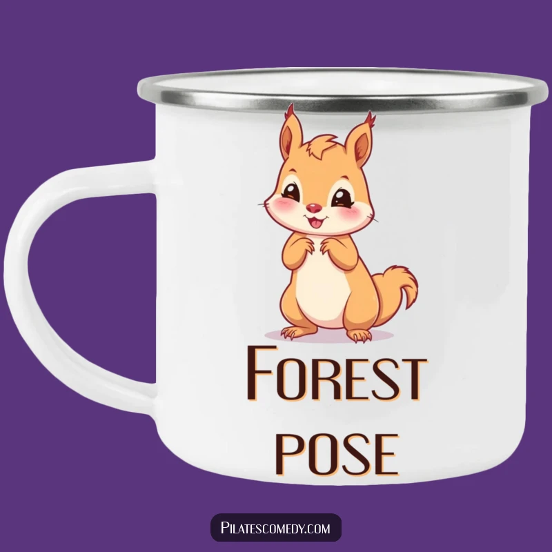 Funny Squirrel Campfire Mug: Durable & Playful Animal Design, Great Funny Gift