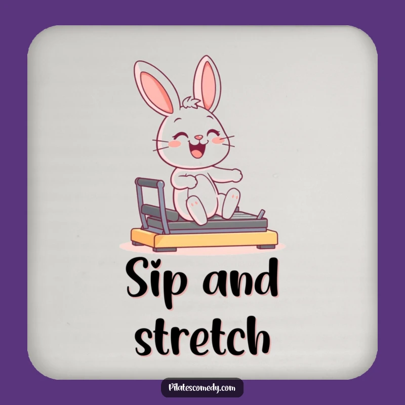 Funny Bunny Coaster: Protect Surfaces with Joyful Graceful Character