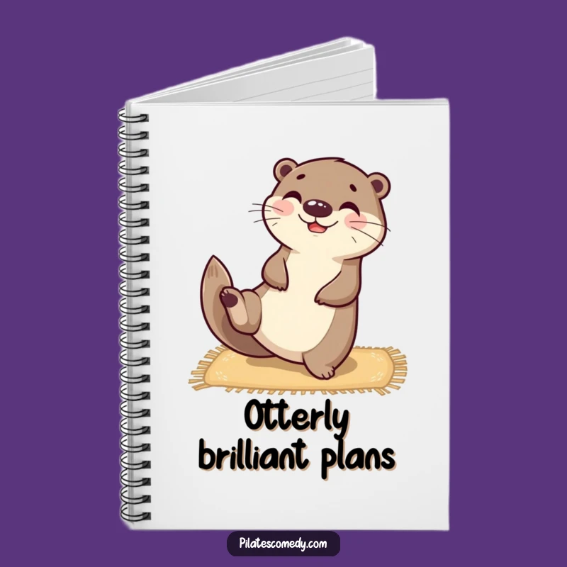 Funny Otter Yoga Notebook: Happy Balanced Character Journal