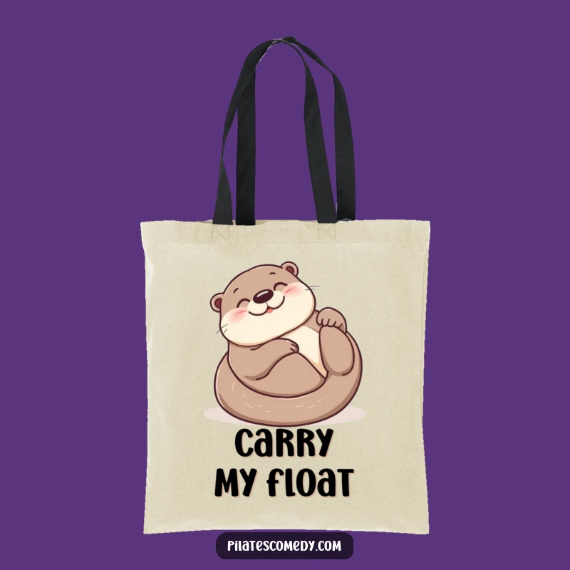 Funny Otter Carry-All Tote: Joyful Animal Bag, Great Funny Gift